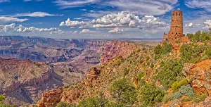 View of Grand Canyon west of the historic Watch Tower, managed by the National Park View of Grand Canyon west of the historic Watch Tower, managed by the National Park