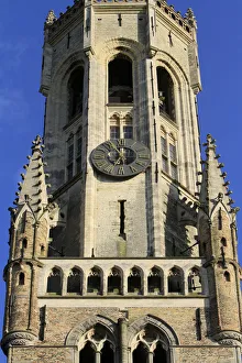 Images Dated 21st November 2014: View from the Grand Place of the Belfry of Bruges, Belgium, Europe
