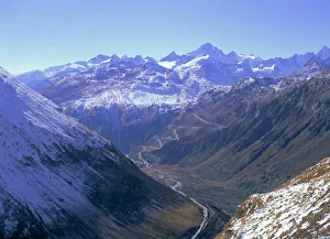 View to the Grimsel Pass from west of the Furka Pass View to the Grimsel Pass from west of the Furka Pass
