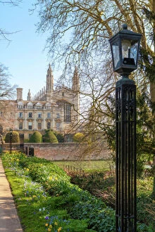 Universities Collection: A view of Kings College from the Backs, Cambridge, Cambridgeshire, England, United Kingdom, Europe
