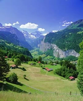 Distance Collection: View over Lauterbrunnen from Wengen