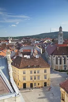 Images Dated 19th July 2013: View of Main Square, Sopron, Western Transdanubia, Hungary, Europe
