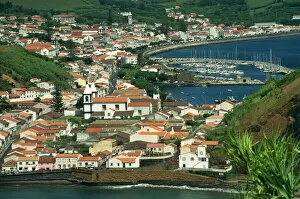 Towns Gallery: View from Monte de Guia of Horta, Faial, Azores, Portugal, Atlantic, Europe