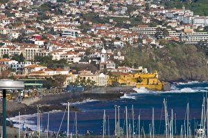 Prints of View over the old town of Funchal, Madeira, Portugal, Atlantic, Europe Portugal Prints: View over Funchal, Madeira Island Print