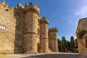 Fortress and Palace of the Grand Masters, UNESCO World Heritage Site, Rhodes  City, Rhodes, Dodecanese, Greek Islands, Greece, Europe - SuperStock