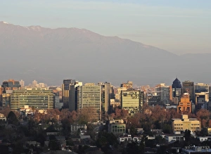 View from the Parque Metropolitano towards the high rise buildings in the financial sector View from the Parque Metropolitano towards the high rise buildings in the financial sector