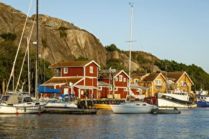 View over the port, Grebbestad, Bohuslan region, west coast, Sweden, Scandinavia, Europe View over the port, Grebbestad, Bohuslan region, west coast, Sweden, Scandinavia, Europe