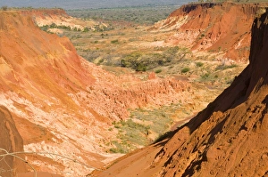 View over the Red Tsingys, sandstone formations, near Diego Suarez (Antsiranana) View over the Red Tsingys, sandstone formations, near Diego Suarez (Antsiranana)