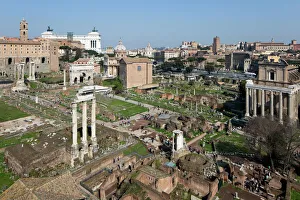View of the Roman Forum (Foro Romano) from the Palatine Hill, UNESCO World Heritage Site View of the Roman Forum (Foro Romano) from the Palatine Hill, UNESCO World Heritage Site