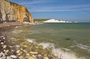 Images Dated 21st May 2010: View of The Seven Sisters, Hope Gap beach, Seaford Head, South Downs Way