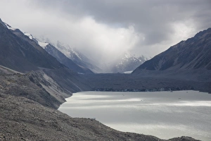 View across Tasman Lake to the Tasman Glacier, Aoraki (Mount Cook) National Park View across Tasman Lake to the Tasman Glacier, Aoraki (Mount Cook) National Park