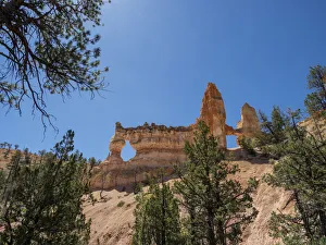 A view of Tower Bridge from the Fairyland Trail in Bryce Canyon National Park, Utah A view of Tower Bridge from the Fairyland Trail in Bryce Canyon National Park, Utah