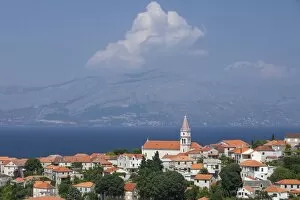 Images Dated 14th June 2010: View of town with mainland in background, Postira, Brac Island, Dalmatian Coast, Croatia, Europe
