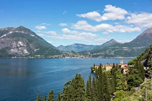 Images Dated 17th May 2016: View of the typical village of Varenna and Lake Como surrounded by mountains, Province of Lecco