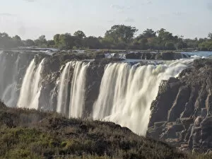 View of Victoria Falls on the Zambezi River, UNESCO World Heritage Site