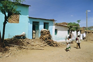 Village of Abi-Adi, in the Abyssinian region of Tigre, Ethiopia, Africa Village of Abi-Adi, in the Abyssinian region of Tigre, Ethiopia, Africa