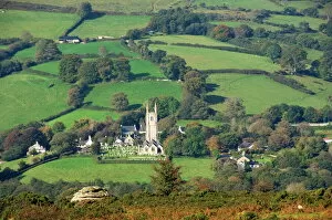 Images Dated 3rd October 2011: The village of Widecombe in the Moor, Dartmoor National Park, Devon, England