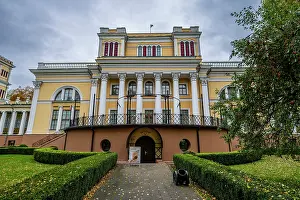 Prints of Visit the Rumyantsev-Paskevich Residence in Gomel Belarus during autumn with cloudy skies and lush green gardens Belarus Prints: Rumyantsev-Paskevich Residence Print in Autumn