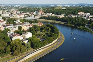 Vistula River, Krakow, Malopolska, Poland, Europe Vistula River, Krakow, Malopolska, Poland, Europe