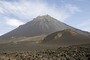 The volcano of Pico de Fogo in the background, Fogo (Fire), Cape Verde Islands, Africa The volcano of Pico de Fogo in the background, Fogo (Fire), Cape Verde Islands, Africa