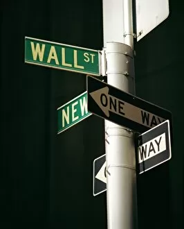 Pointing Collection: Wall Street sign