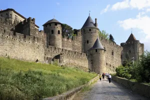 Images Dated 19th May 2009: Walled and turreted fortress of La Cite, Carcassonne, UNESCO World Heritage Site