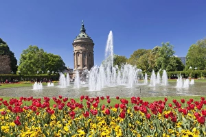 Wasserturm am Friedrichsplatz, Mannheim, Baden-Wurttemberg, Germany, Europe Wasserturm am Friedrichsplatz, Mannheim, Baden-Wurttemberg, Germany, Europe