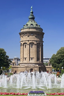 Wasserturm (Water Tower), Mannheim, Baden Wurttemberg, Germany, Europe Wasserturm (Water Tower), Mannheim, Baden Wurttemberg, Germany, Europe