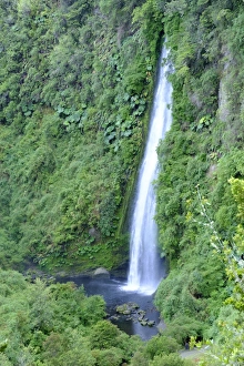 A waterfall on Chiloe Island, Northern Patagonia, Chile, South America A waterfall on Chiloe Island, Northern Patagonia, Chile, South America