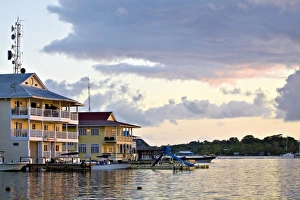 Waterfront hotels, Colon Island (Isla Colon), Bocas del Toro Province, Panama Waterfront hotels, Colon Island (Isla Colon), Bocas del Toro Province, Panama