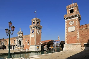 Watergate to the Arsenal of Venice, Venice, UNESCO World Heritage Site, Veneto, Italy Watergate to the Arsenal of Venice, Venice, UNESCO World Heritage Site, Veneto, Italy