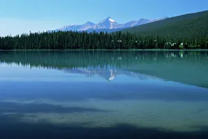 The still waters of Emerald Lake in the summer, Yoho National Park, UNESCO World Heritage Site