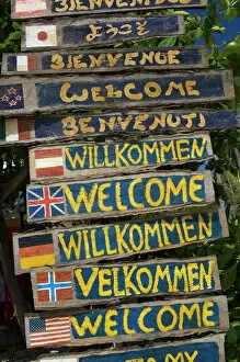Welcome signs