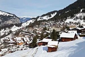 Wengen, 1274m, Jungfrau region, Bernese Oberland, Swiss Alps, Switzerland, Europe
