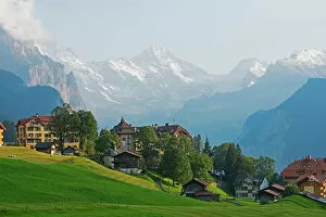 Mountain Range Gallery: Wengen, Bernese Oberland, Swiss Alps, Switzerland, Europe