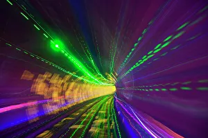 West Bund Sightseeing Tunnel, Huangpu District, Shanghai, China, Asia West Bund Sightseeing Tunnel, Huangpu District, Shanghai, China, Asia