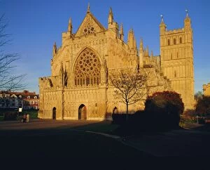 Cathedrals Gallery: The West Front of Exeter Cathedral, Devon, England, UK, Europe