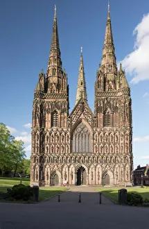 West Front Print of Lichfield Cathedral