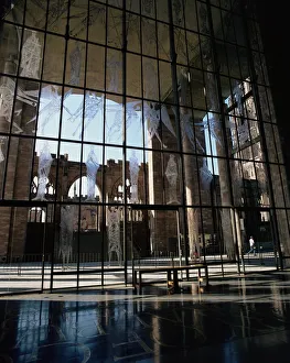 Prints of West window, Coventry Cathedral, Coventry, Warwickshire, England, United Kingdom, Europe Coventry Prints: West Window Print, Coventry Cathedral