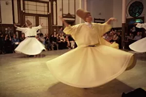 Muslim Collection: Whirling dervishes