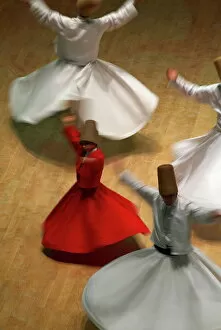 Festivals Gallery: Whirling Dervishes at the Dervishes Festival, Konya, Central Anatolia, Turkey, Asia Minor, Eurasia