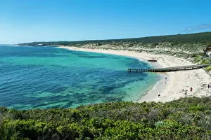 Images Dated 10th October 2008: White sand and turquoise water near Margaret River, Western Australia, Australia, Pacific
