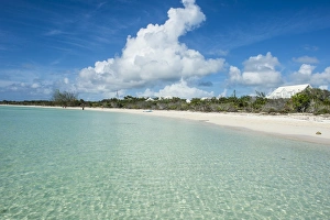 White sand and turquoise water at Taylor beach, Providenciales, Turks and Caicos White sand and turquoise water at Taylor beach, Providenciales, Turks and Caicos