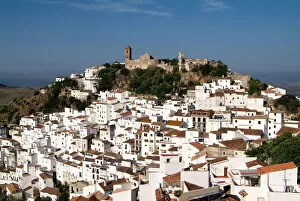 White village of Casares, Sierra Bermeja, Andalusia, Spain, Europe