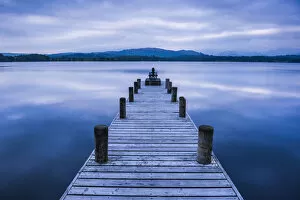 Images Dated 18th May 2014: Windermere Jetty at sunrise, Lake District National Park, UNESCO World Heritage Site