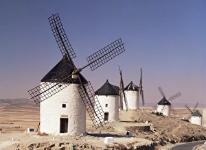 Windmills above the village Windmills above the village