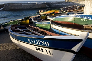 Ponta do Sol Gallery: Wooden boats at the beach, Ponta do Sol, Santo Antao, Cape Verde, Africa