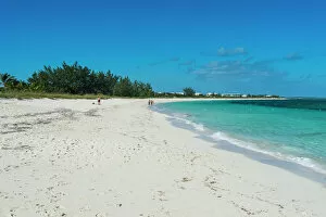 Three People Gallery: World famous Grace Bay beach, Providenciales, Turks and Caicos, Caribbean, Central