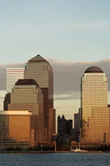 World Financial Center Buildings across the Hudson River at dusk World Financial Center Buildings across the Hudson River at dusk
