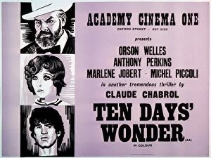 Images Dated 23rd October 2010: Academy Poster for Claude Chabrols Ten Days Wonder (1971)